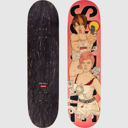 Supreme Girls Skateboard Deck Red