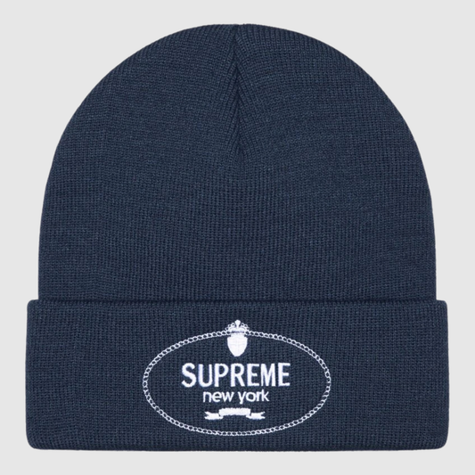 Supreme Crest Beanie Navy