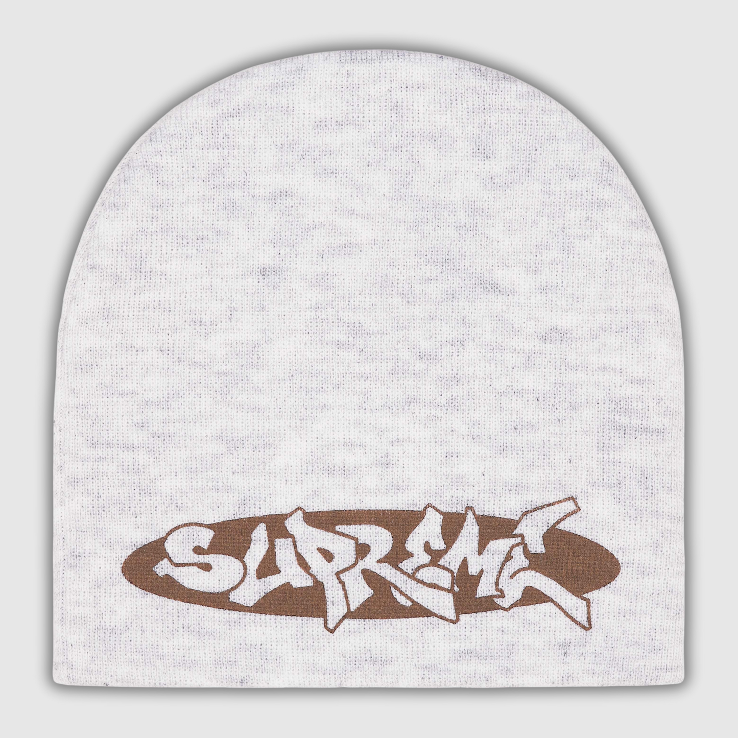 Supreme New World Order Beanie Heather Grey