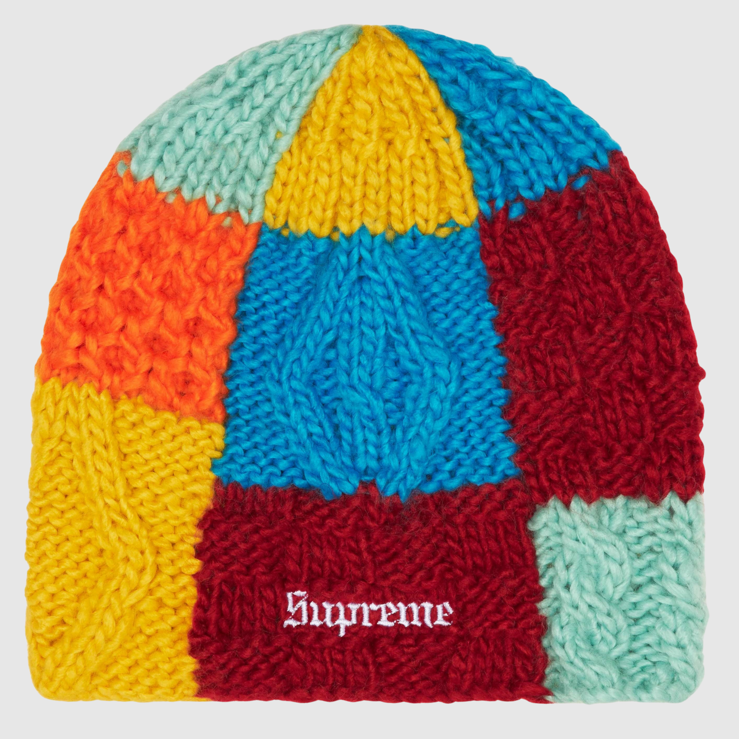 Supreme Block Knit Beanie Multicolor