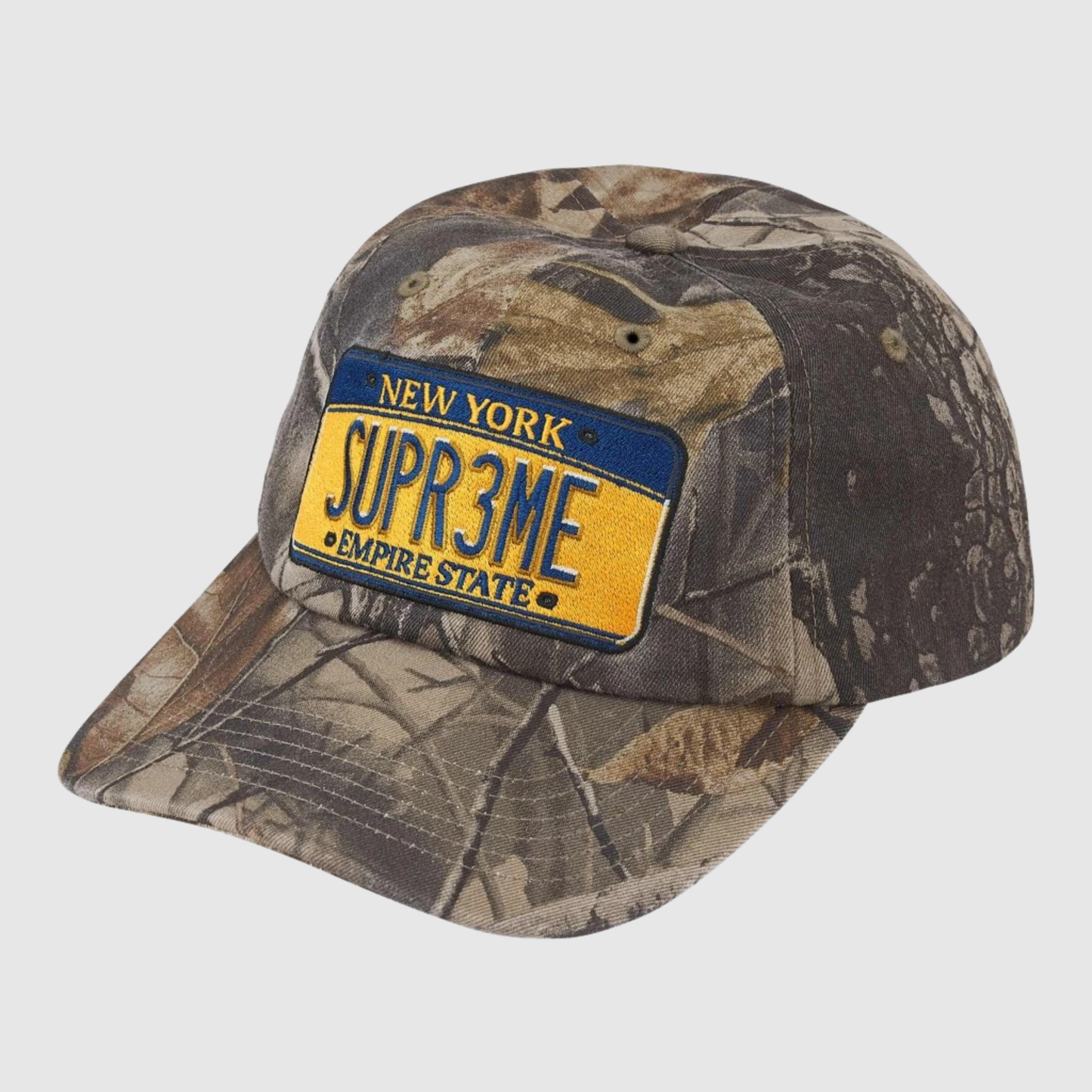 Supreme License Plate 6-Panel (FW25) Camo