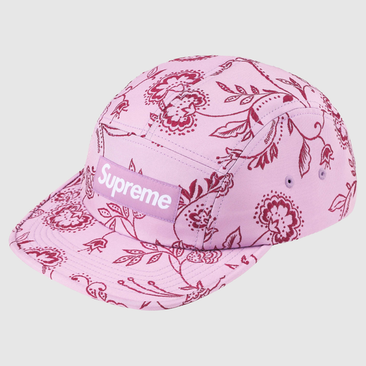 Supreme Floral Jacquard Camp Cap Purple