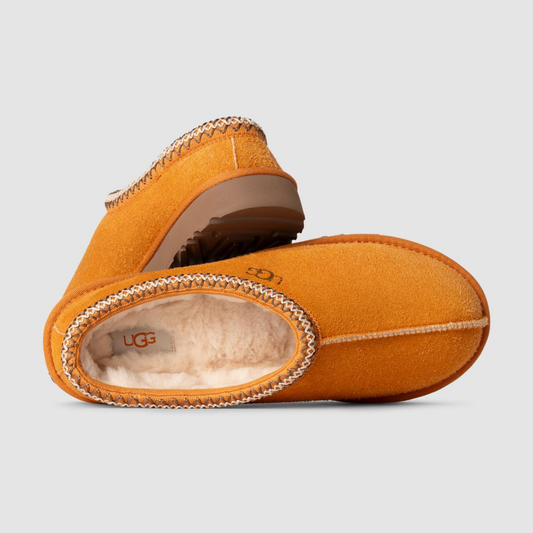 UGG Tasman Shaggy Suede Slipper Dark Apricot