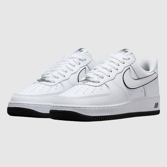 Nike Air Force 1 '07 Low White Black Outline Swoosh